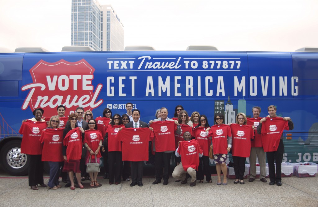 VOTE TRAVEL bus in San Diego