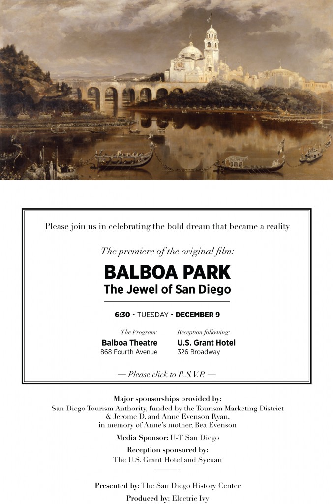 Save The Date - Balboa Park Film Premiere