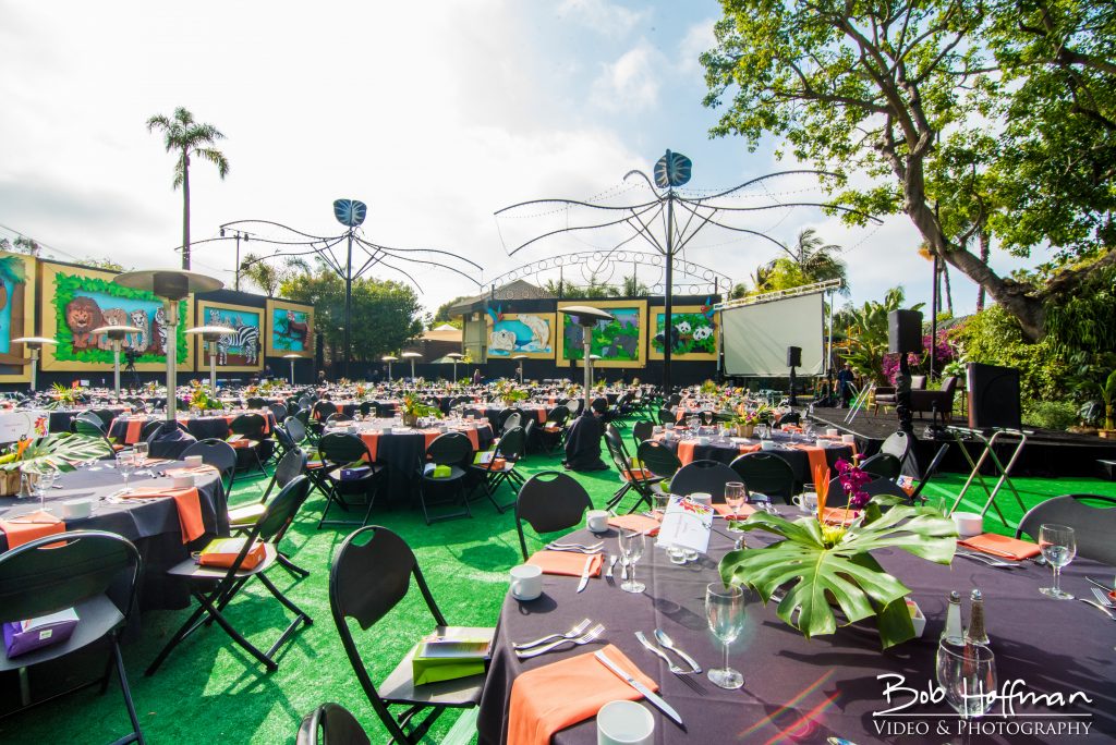 San Diego Zoo event space - jungle themed.