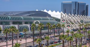 San Diego Convention Center for the Show Your Badge promotion