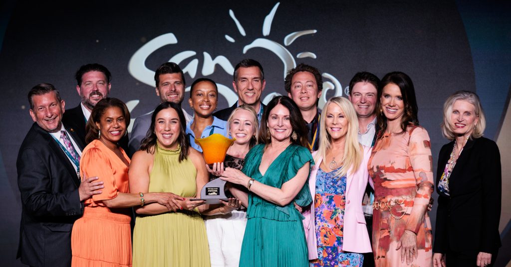 SDTA Team accepting the Best Paid Brand Campaign Over $1 Million at the 2024 Poppy Awards